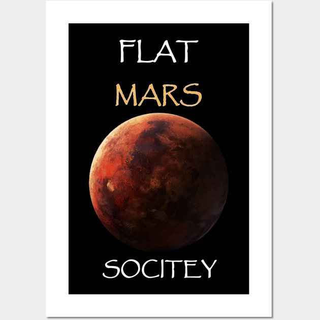 flat Mars Wall Art by Lamink